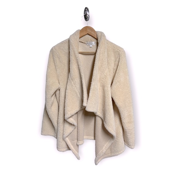 Sweaters - The Perfect Teddy Bear Open Front Cardigan Soft and Fluffy Size L